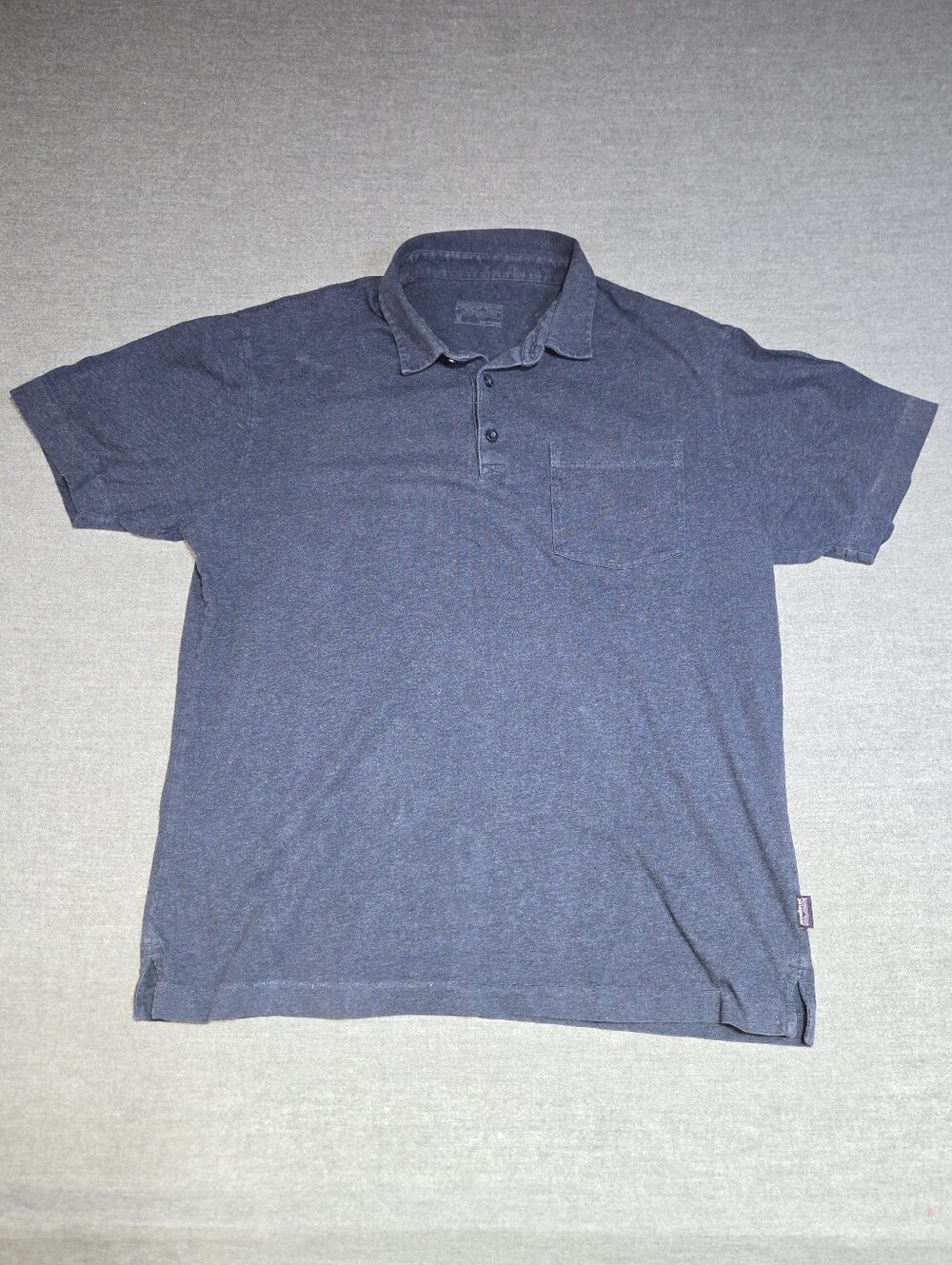 Patagonia Piqué Polo Shirt Men's Medium Blue Organic Cotton STY53250SP20
